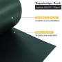 Detailaufnahme: Sekey PVC Sichtschutzstreifen, grün, texturierte Außenseite, glatte Innenseite für Doppelstabmatten.