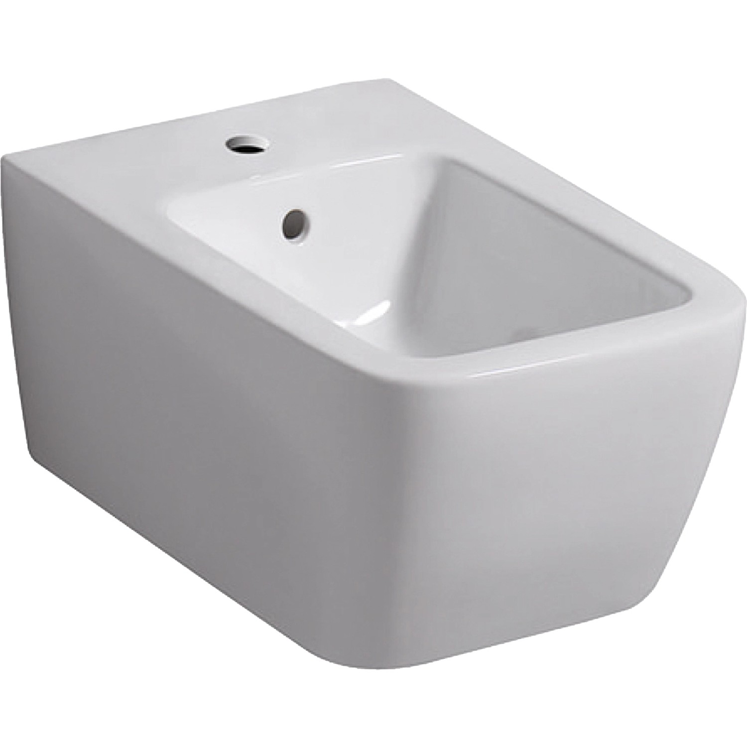 Geberit Wandbidet iCon Square Überlauf Weiß KeraTect®