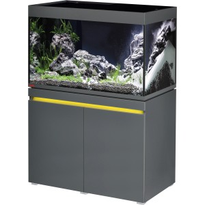 Eheim Aquarium-Kombination Incpiria 330 Graphit, 330 l, mit Unterschrank und LED-Beleuchtung.