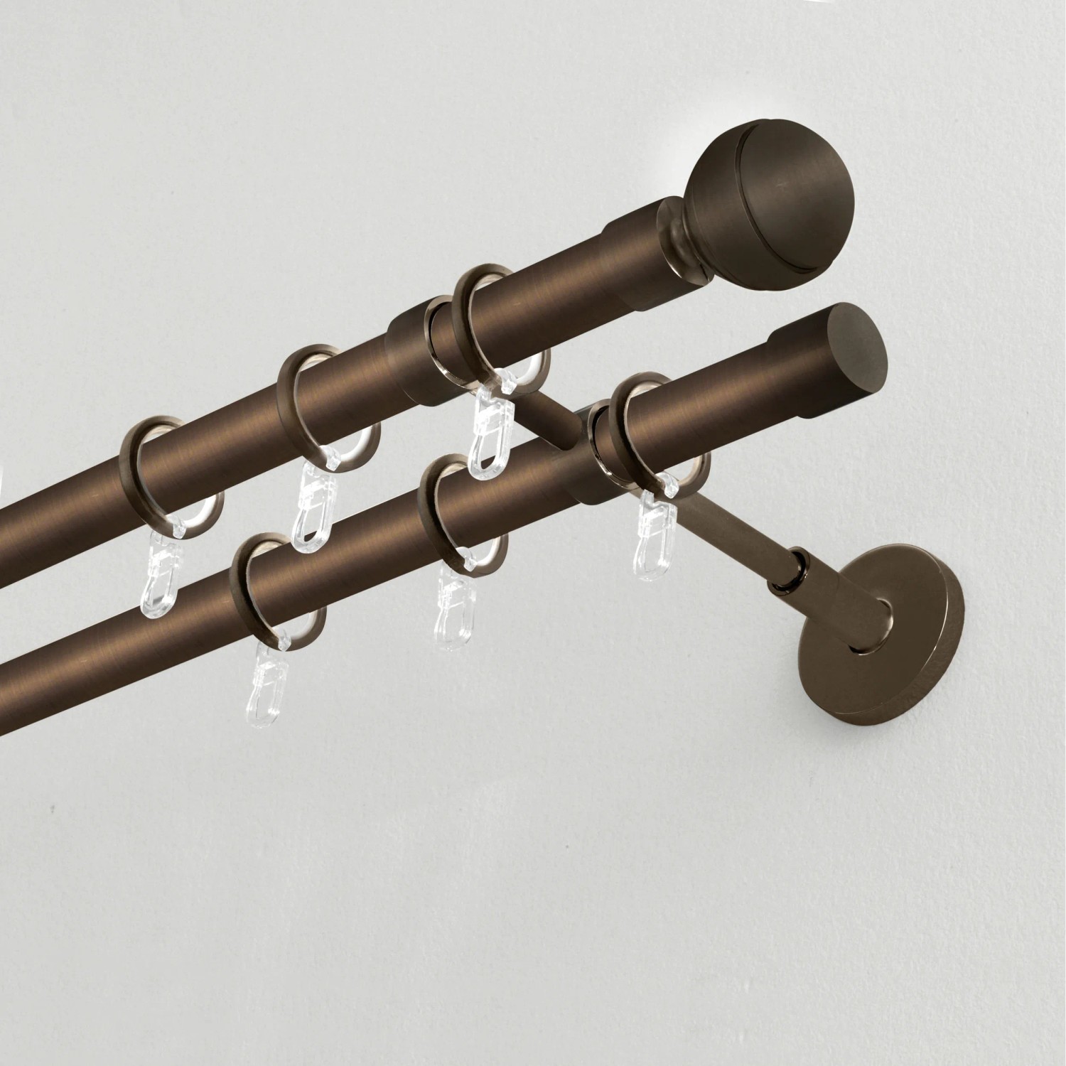 Garduna Gardinenringe 20-tlg Set - Messing-antik | Für 16mm & 20mm Stangen