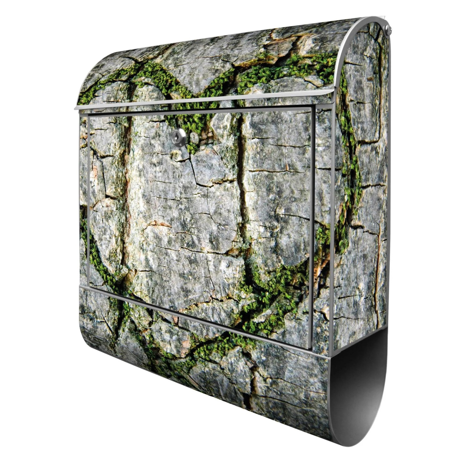 Banjado Design Briefkasten Silber Pulverbeschichtet 39x47x14cm 2 Schlüssel günstig online kaufen