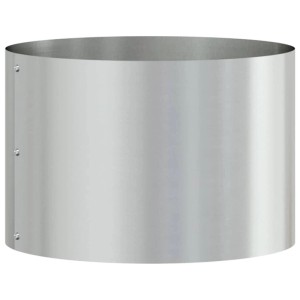 vidaXL Pflanzenring Silber 30 x 30 x 20 cm Verzinkter Stahl 873602