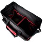 Offene Mephisto Werkzeugtasche Echo mit Fächern, Schultergurt und Bodenschale.