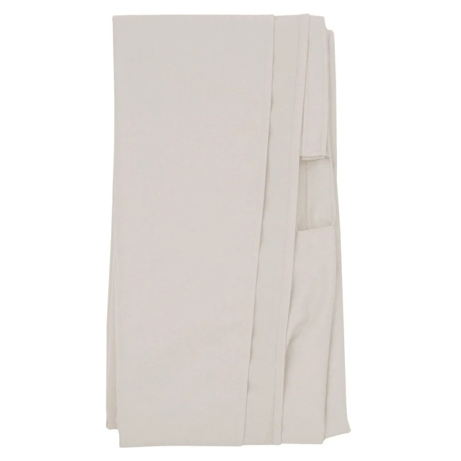 MCW Ersatz-Bezug für Sonnenschirm 3x4m in Creme-Grau, gefaltet. Witterungsfestes Schutzhüllen-Textil.