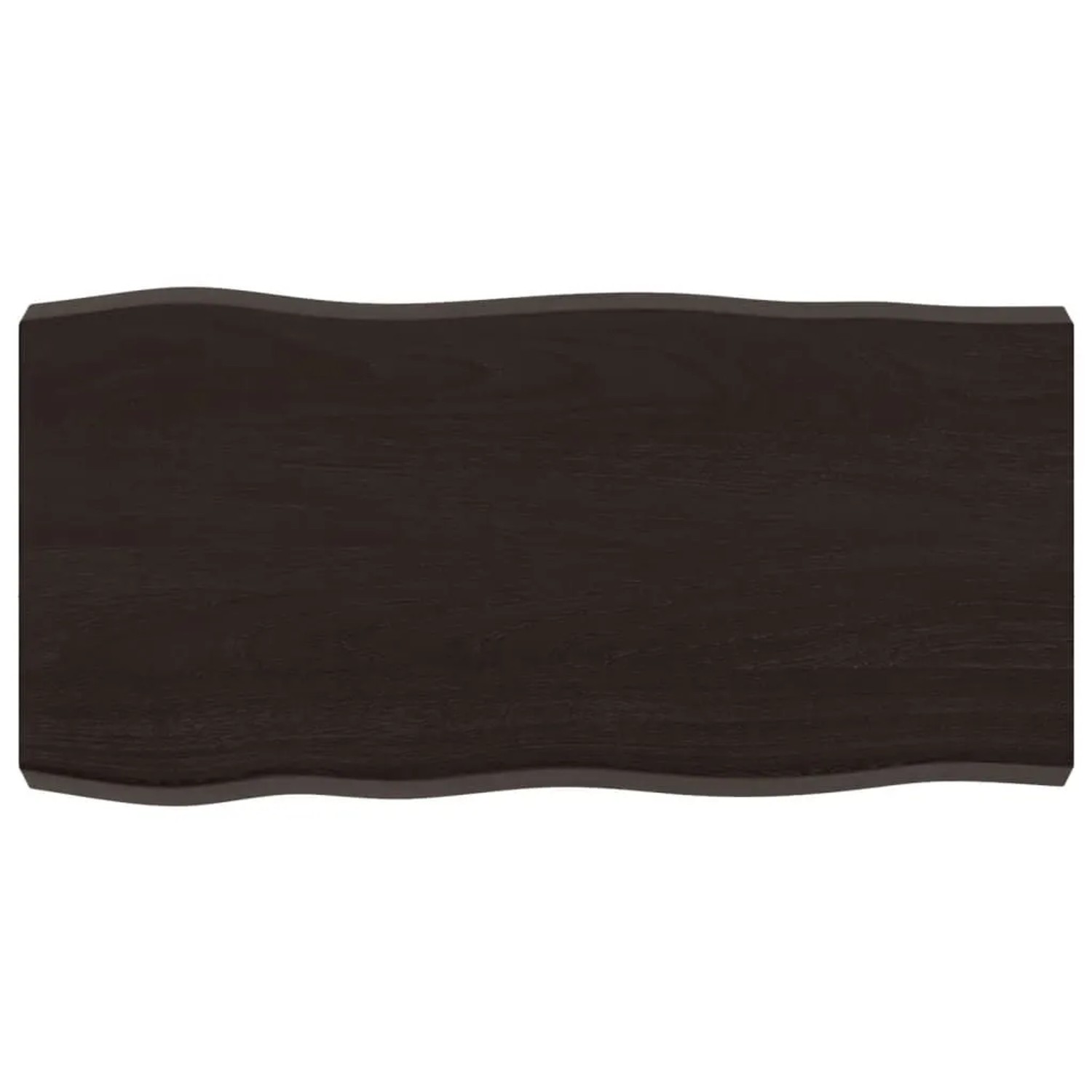vidaXL Tischplatte 80x40x2-6 cm Massivholz Behandelt Baumkante 364006