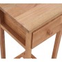 vidaXL Beistelltisch Nussbaum, Nachttisch aus Massivholz mit Schublade, 25x25x60 cm.