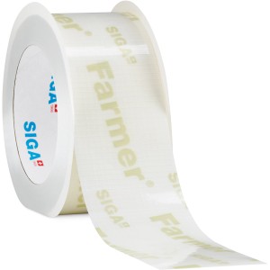 Siga Farmer Klebeband, 60mm x 15m Rolle für Dämmstoffzubehör.