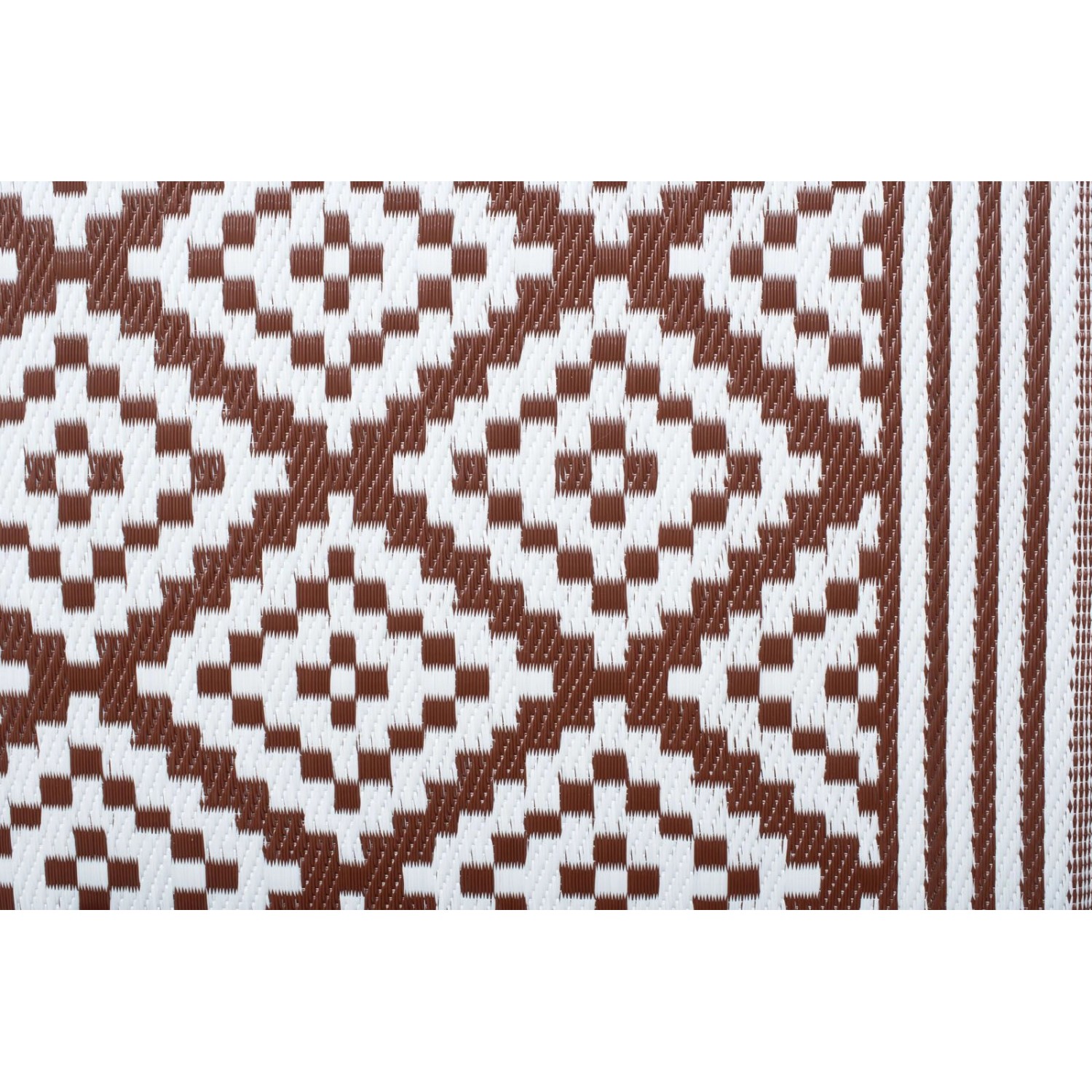 Jet-Line Outdoorteppich Austin Braun mit Geometrischen Mustern 150 x 240 cm günstig online kaufen