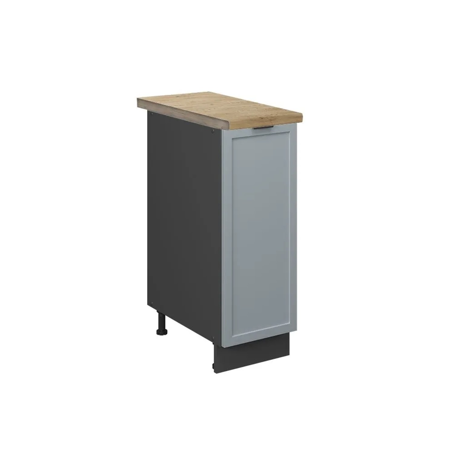 Vicco Apothekerschrank Fame-Line HellBlau-Grau 30 x 82 AP Eiche Art Nr 50726