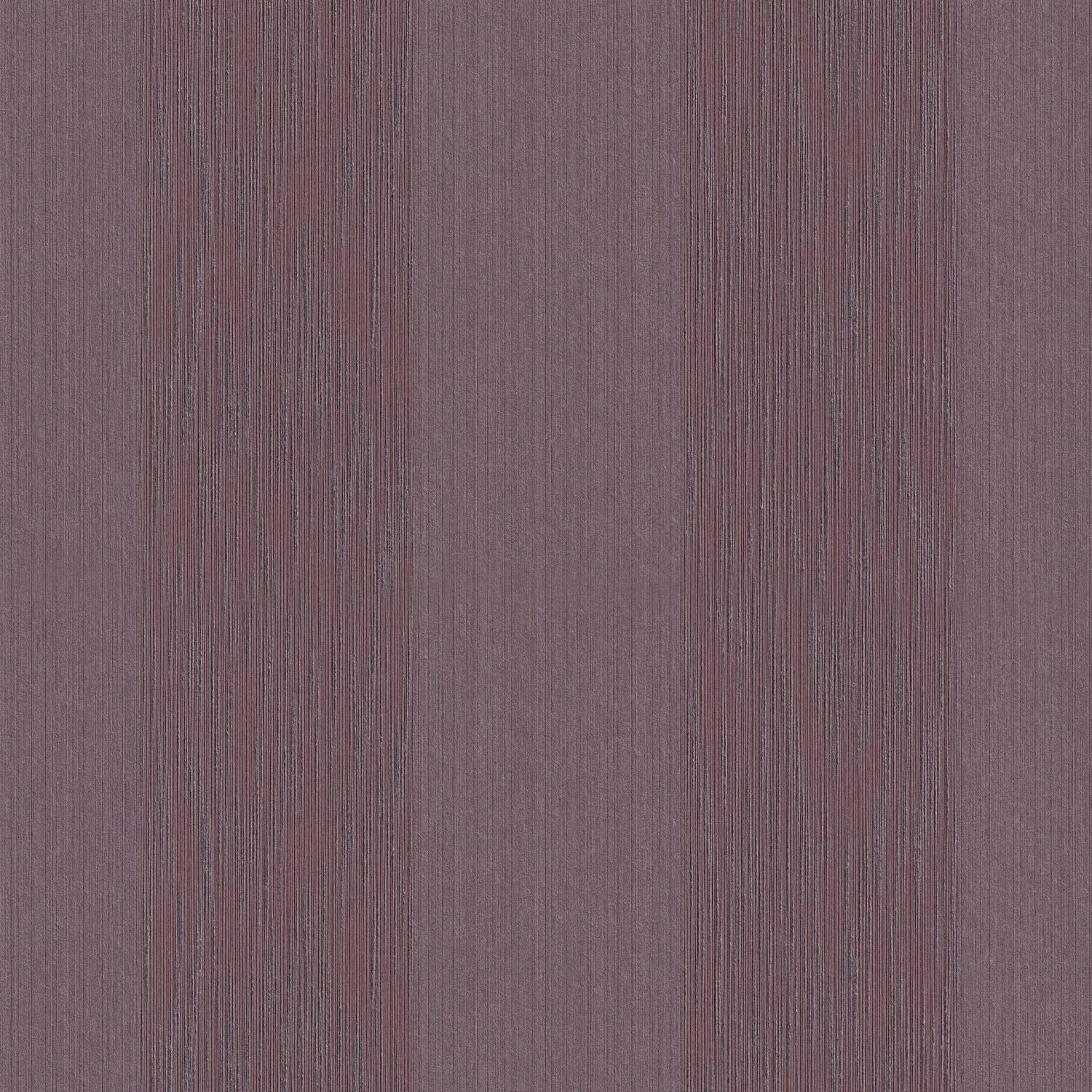 Strukturierte, matte Streifen Tapete in Violett (0,53x10,05m).