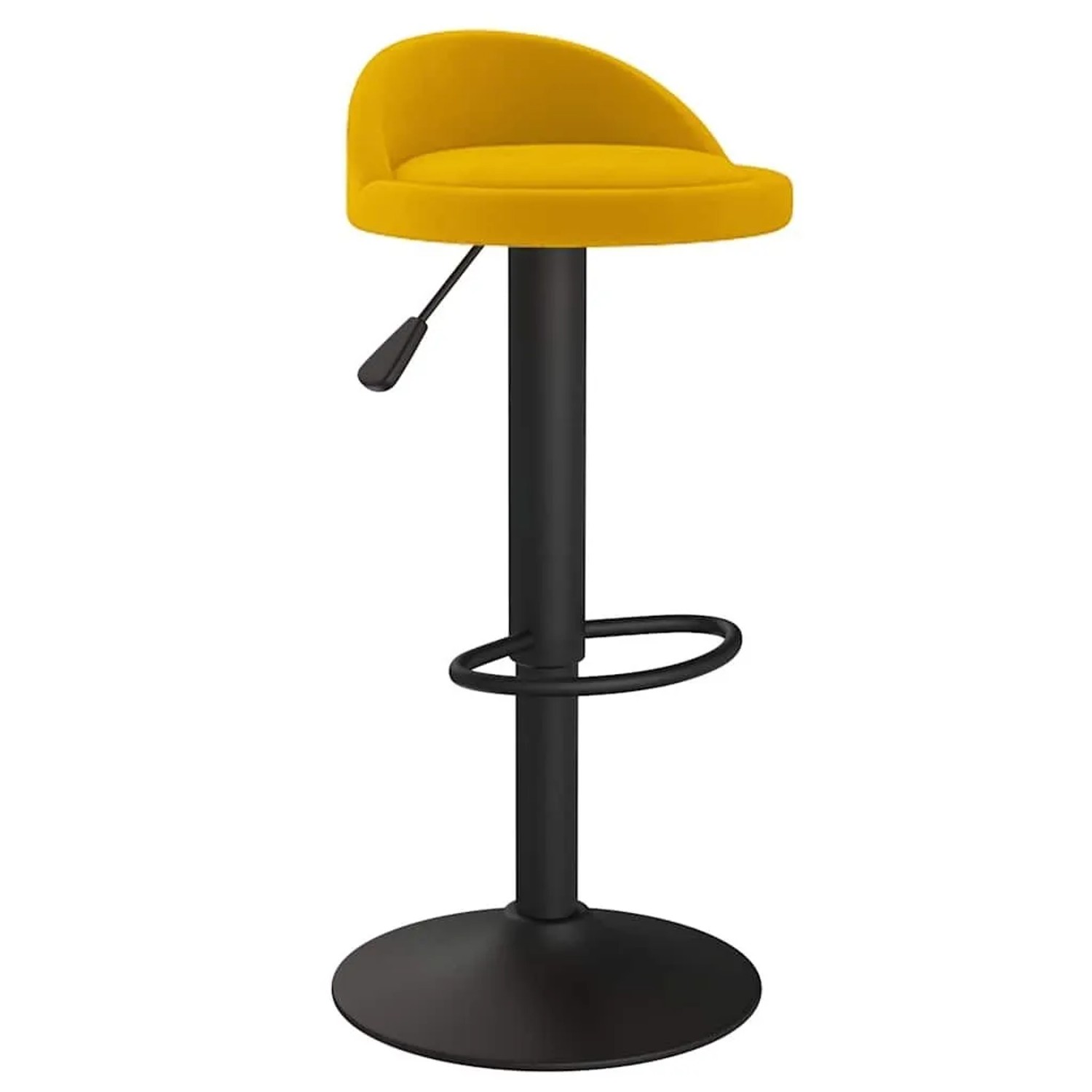 vidaXL Barhocker Gelb Samt 333597