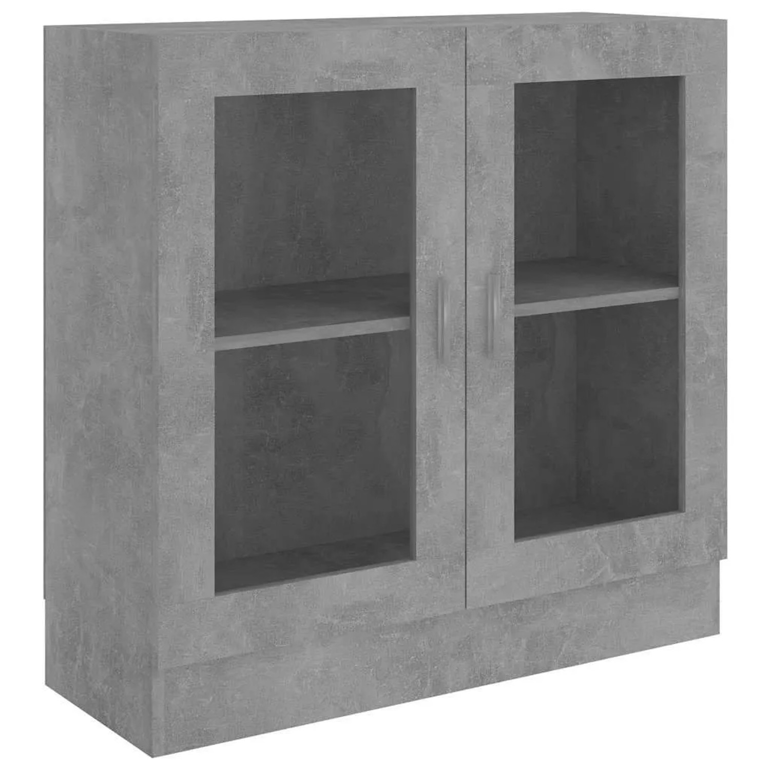 vidaXL Vitrinenschrank Betongrau 82,5x30,5x80 cm Holzwerkstoff 802745
