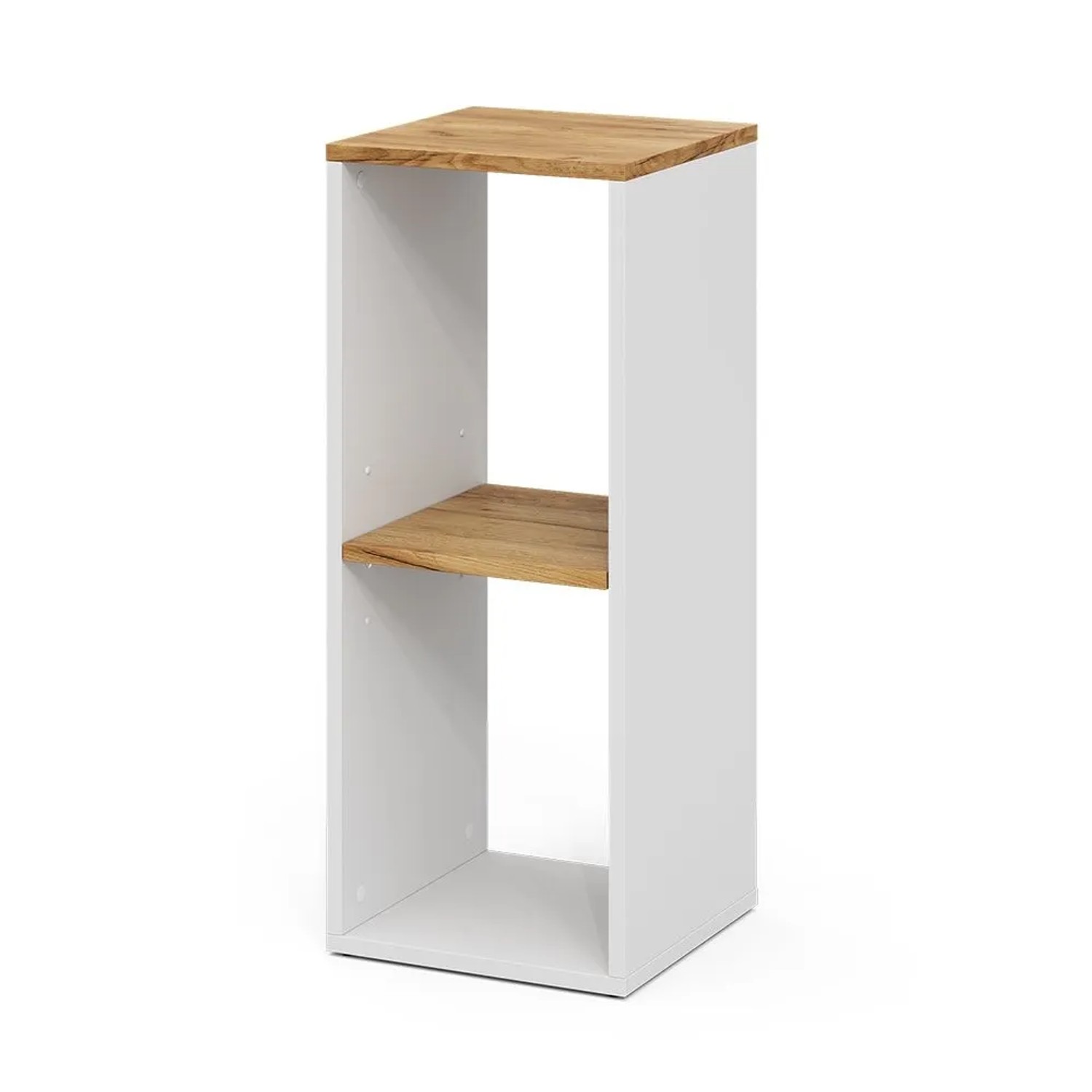 Vicco Bücherregal Tomy Weiß Goldkraft Eiche 30 x 74 mit 2 Offenen Fächern Art Nr 54684