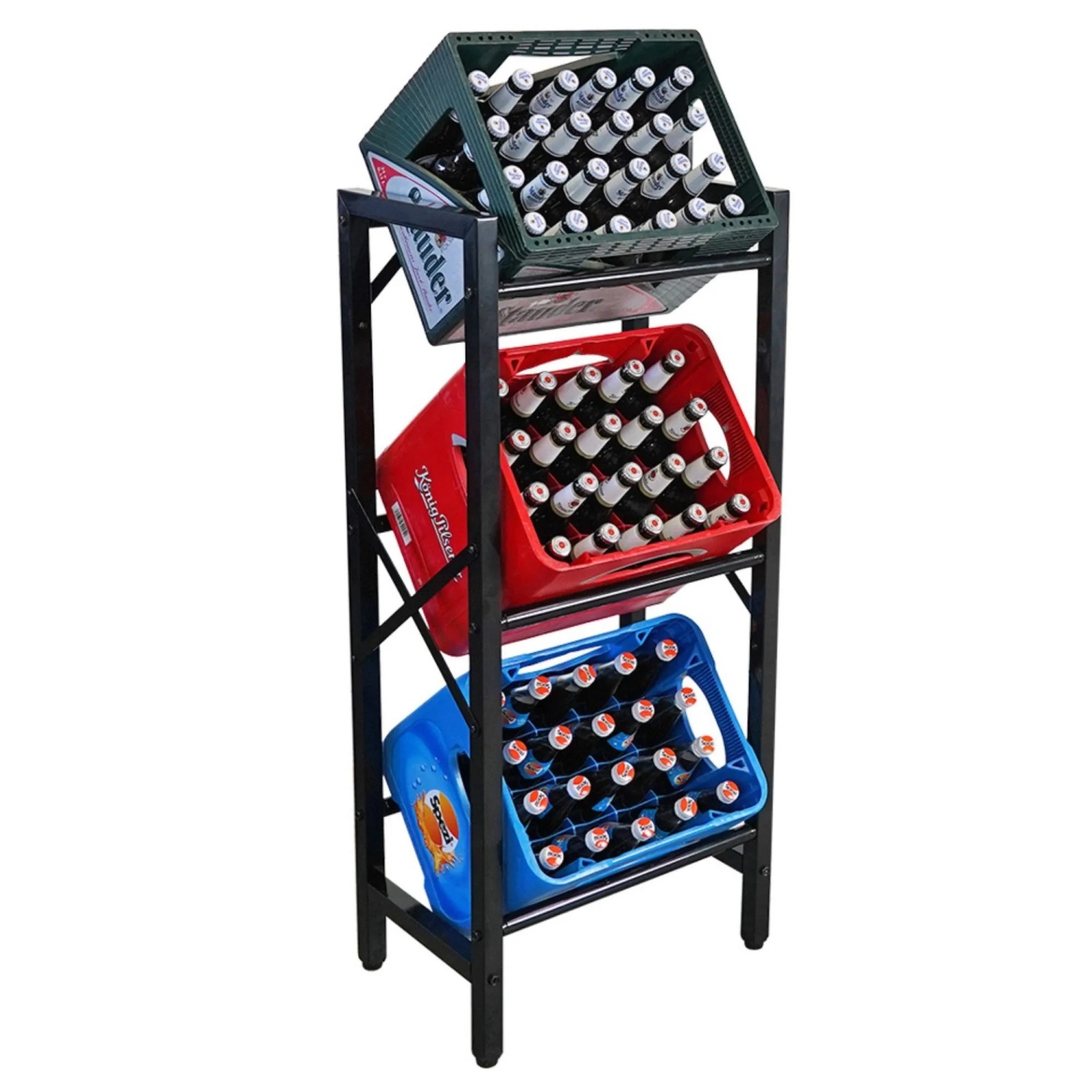 PROREGAL Getränkekistenregal KÖNIGSSEE M HxBxT 108x49x32 3 Kisten Auf 3 Ebe günstig online kaufen