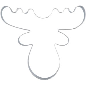 Zenker Ausstecher Elchkopf aus Edelstahl, ideal zum Backen von Plätzchen und Gebäck.