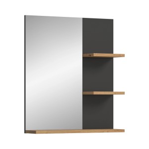 Spiegel Canu Artisan/Grau 73 cm x 63 cm x 16 cm