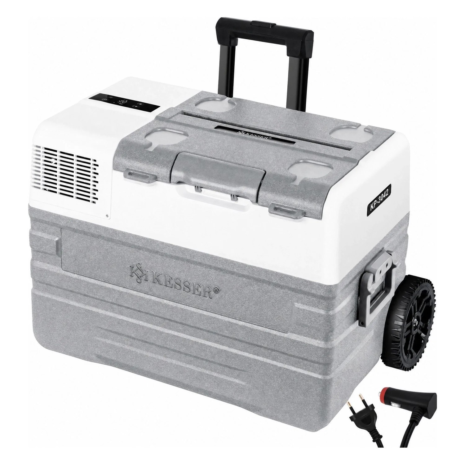 KESSER Kompressor-Kühlbox mit App-Steuerung Bis -20 °C 52, Grau