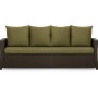 Setgarden Mix-Techno Gartenkissen Für Polyrattan Möbel 180×60×50 cm – Kissen Für 3 Sitzer Gartensofa 1tlg Grün_2
