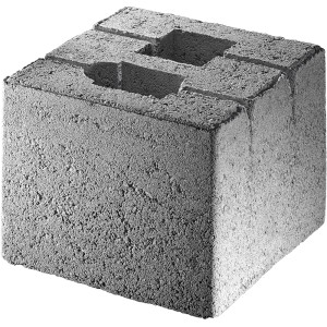 Grauer Diephaus Fundus Zaunpfosten (20x20x17 cm) für Zäune, Sonnenschirme und Wäschespinnen.