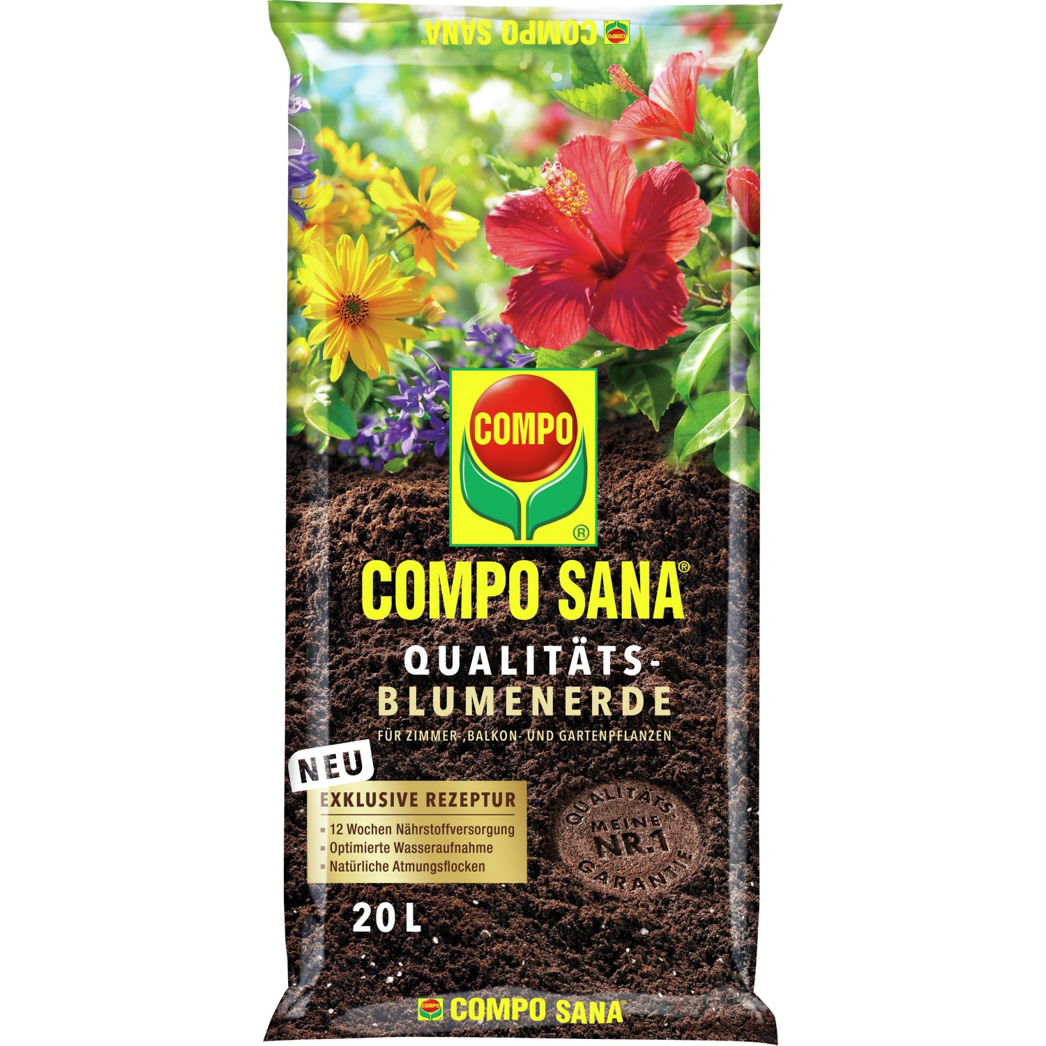 Compo Sana Qualitäts-Blumenerde 1 x 20 l