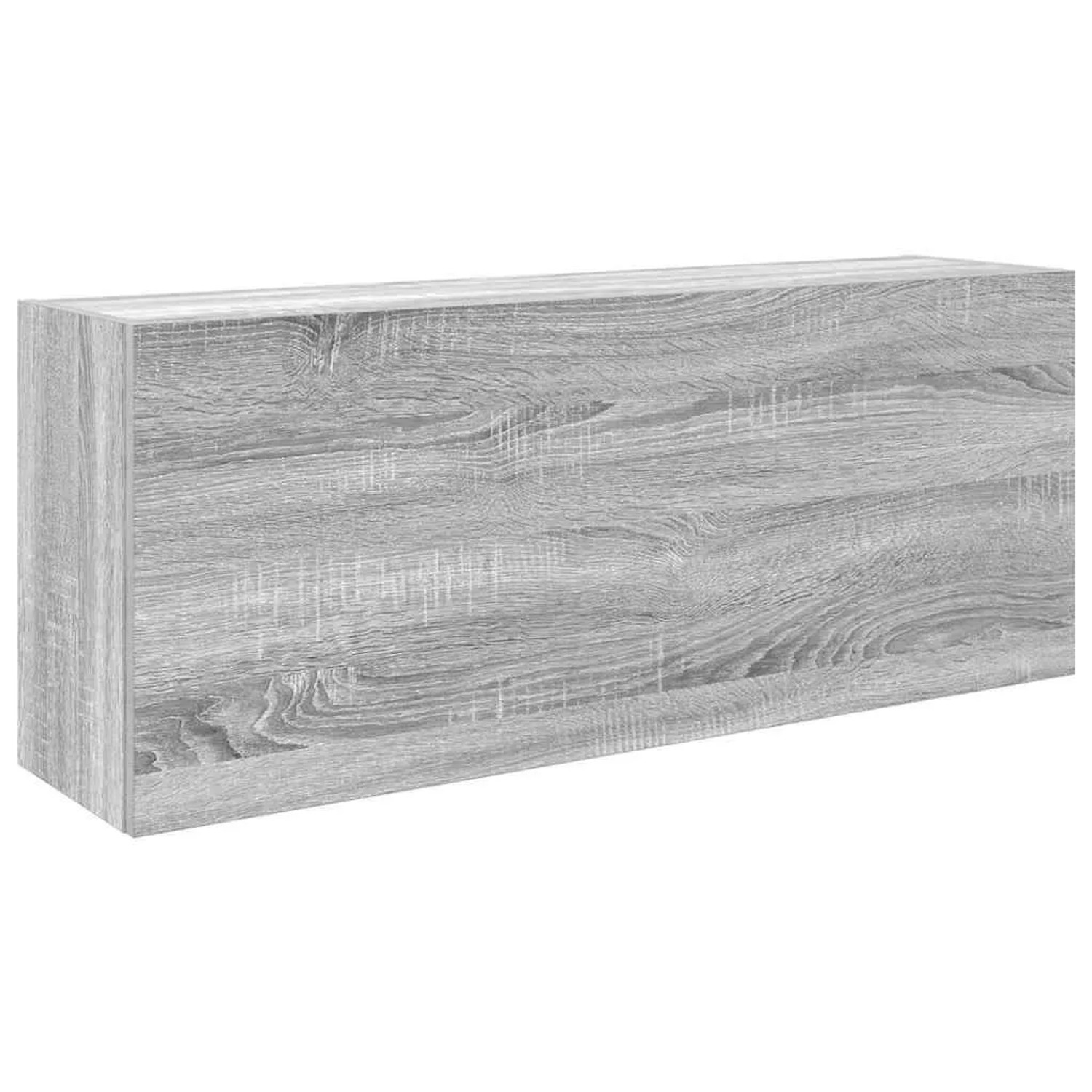 vidaXL Bad-Wandschrank Grau Sonoma 100x25x40 cm Holzwerkstoff 860108