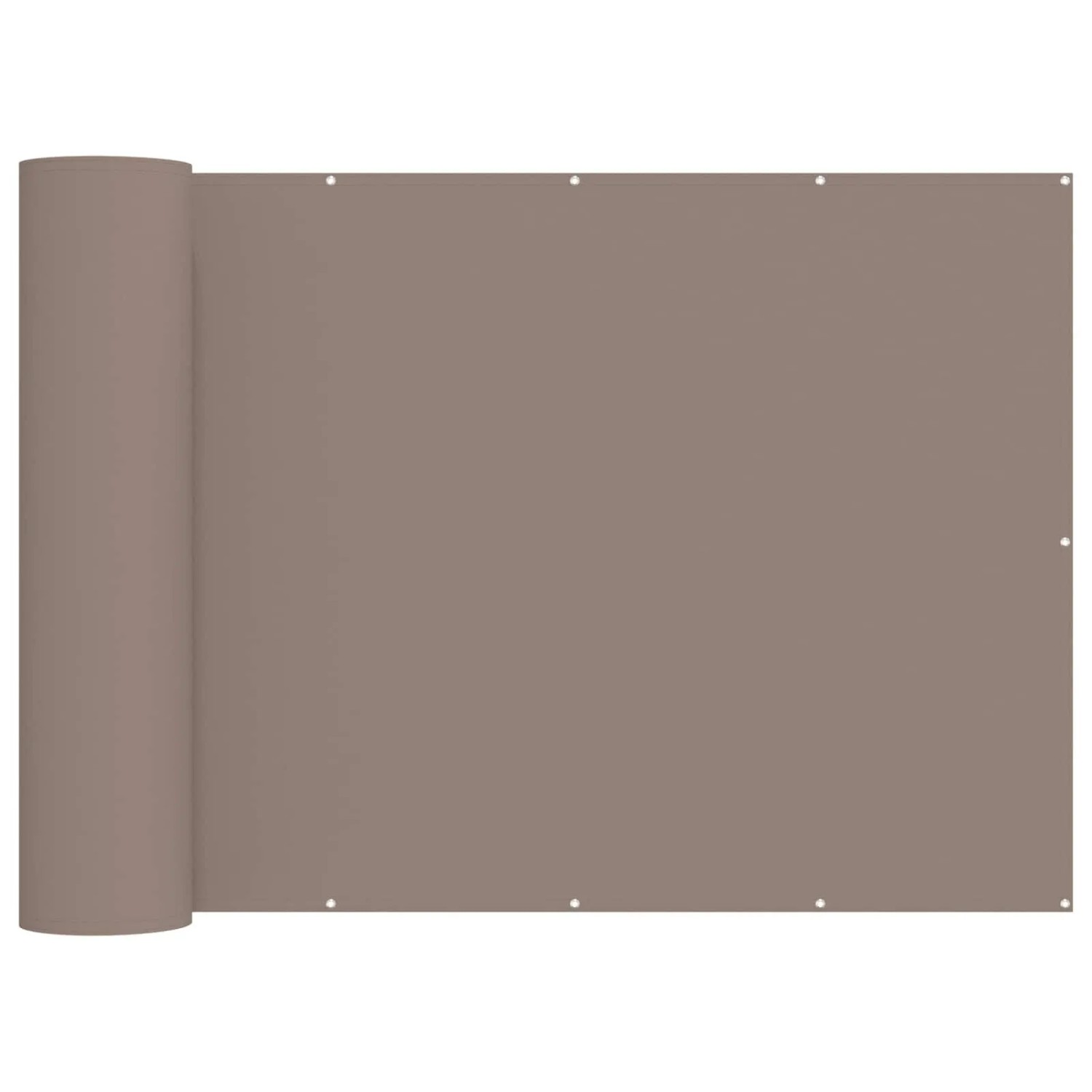 vidaXL Balkon Sichtschutz 180 x 800 cm Stoff mit PU-Beschichtung Taupe 42036532