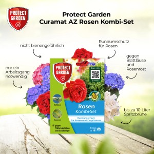 Protect Garden Rosen Kombi-Set gegen Pilzbefall und Schädlinge an Rosen und Zierpflanzen.