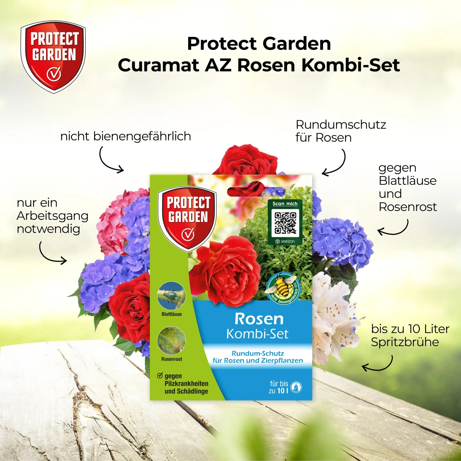 Protect Garden Pflanzenschutzmittel Rosen Kombi-Set 2 x 4 ml + 15 ml ...