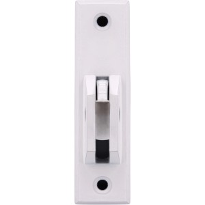 Weißer Siro Klapphaken Kleiderlüfter aus Metall, Länge 330 mm, für Garderoben.