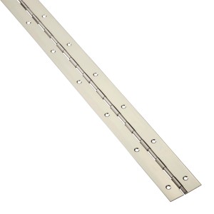 SOTECH Stangenscharnier, 1000x40x1 mm, Edelstahl poliert, für Möbelbau und DIY-Projekte.