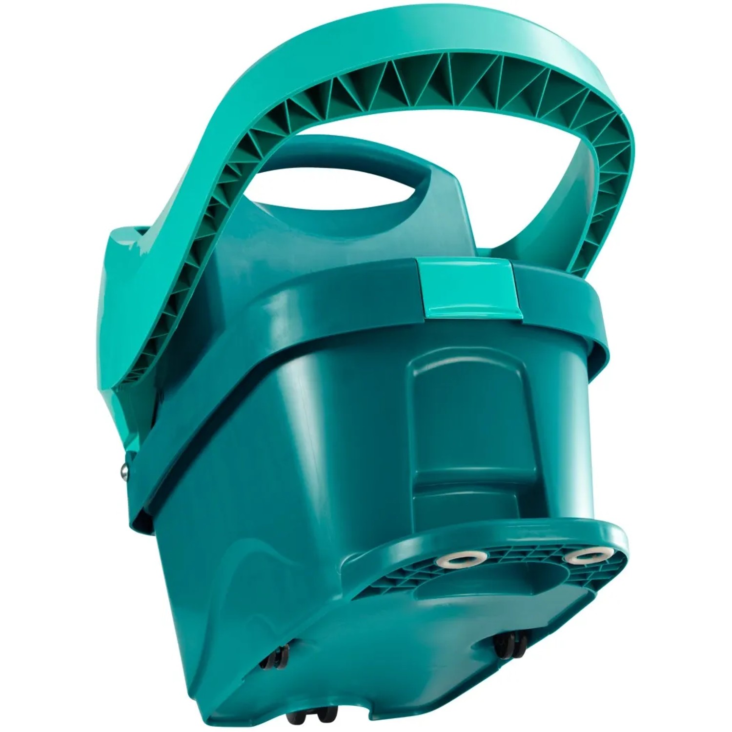 Leifheit Wischtuchpresse Profi mit Rollen, 8 l, in Türkis. Reinigungsgerät für müheloses Auswringen.