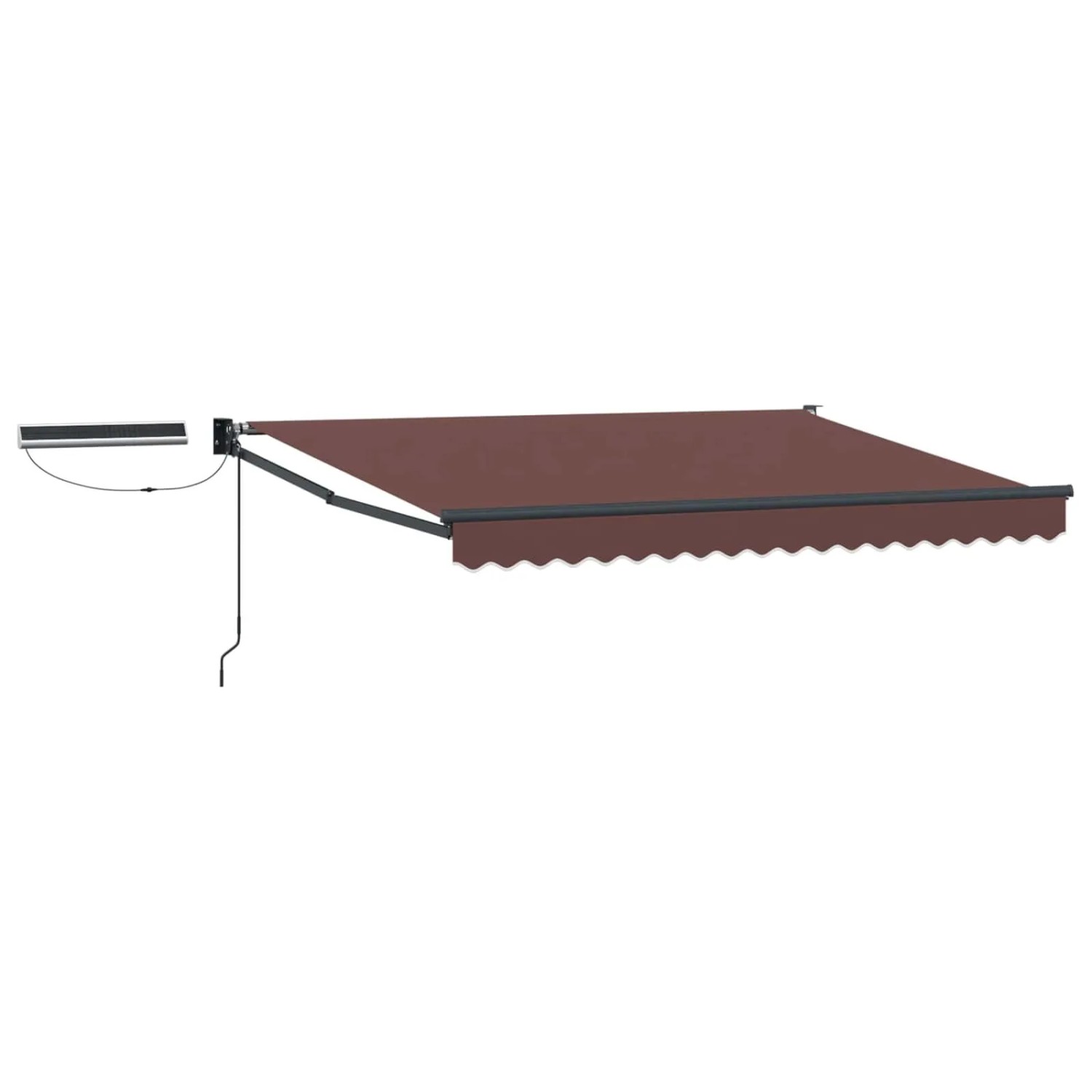 vidaXL Elektrische Ausziehbare Markise Braun 3,5 x 2 m 3420069