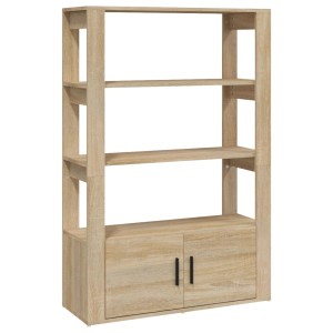 vidaXL Sideboard Sonoma-Eiche 80x30x119,5 cm Holzwerkstoff 819471