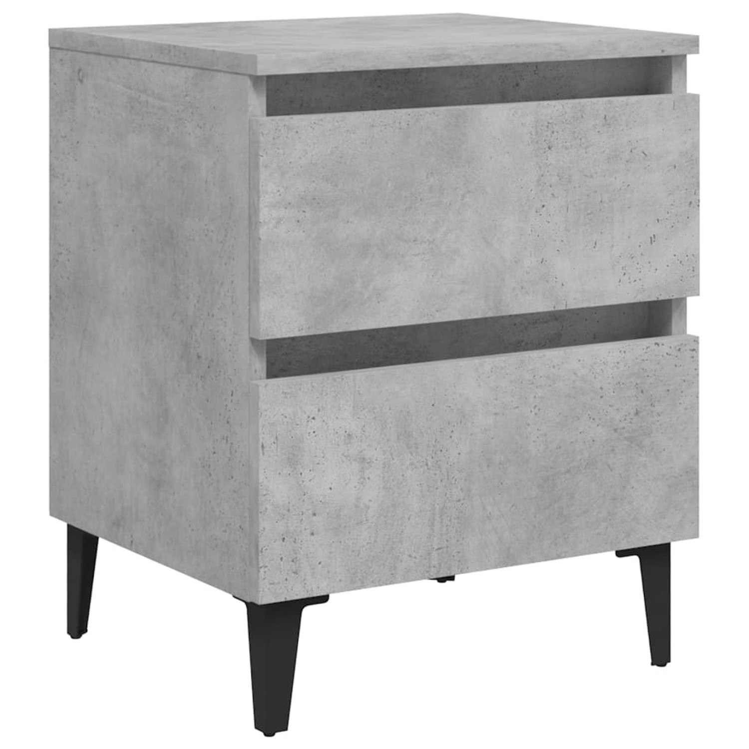 vidaXL Nachttisch Betongrau 40x35x50 cm Holzwerkstoff Modell 13