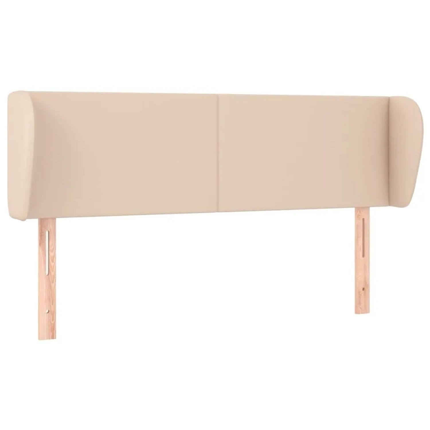 vidaXL Kopfteil mit Ohren Cappuccino-Braun 147x23x78/88 cm Kunstleder 3116959
