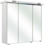 Pelipal Trentino Spiegelschrank, 75 cm breit, mit LED-Beleuchtung und drei Spiegeltüren.