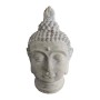 XXL Buddha Kopf, beige-graue Deko-Figur aus Polyresin, wetterfest, 78 cm hoch.