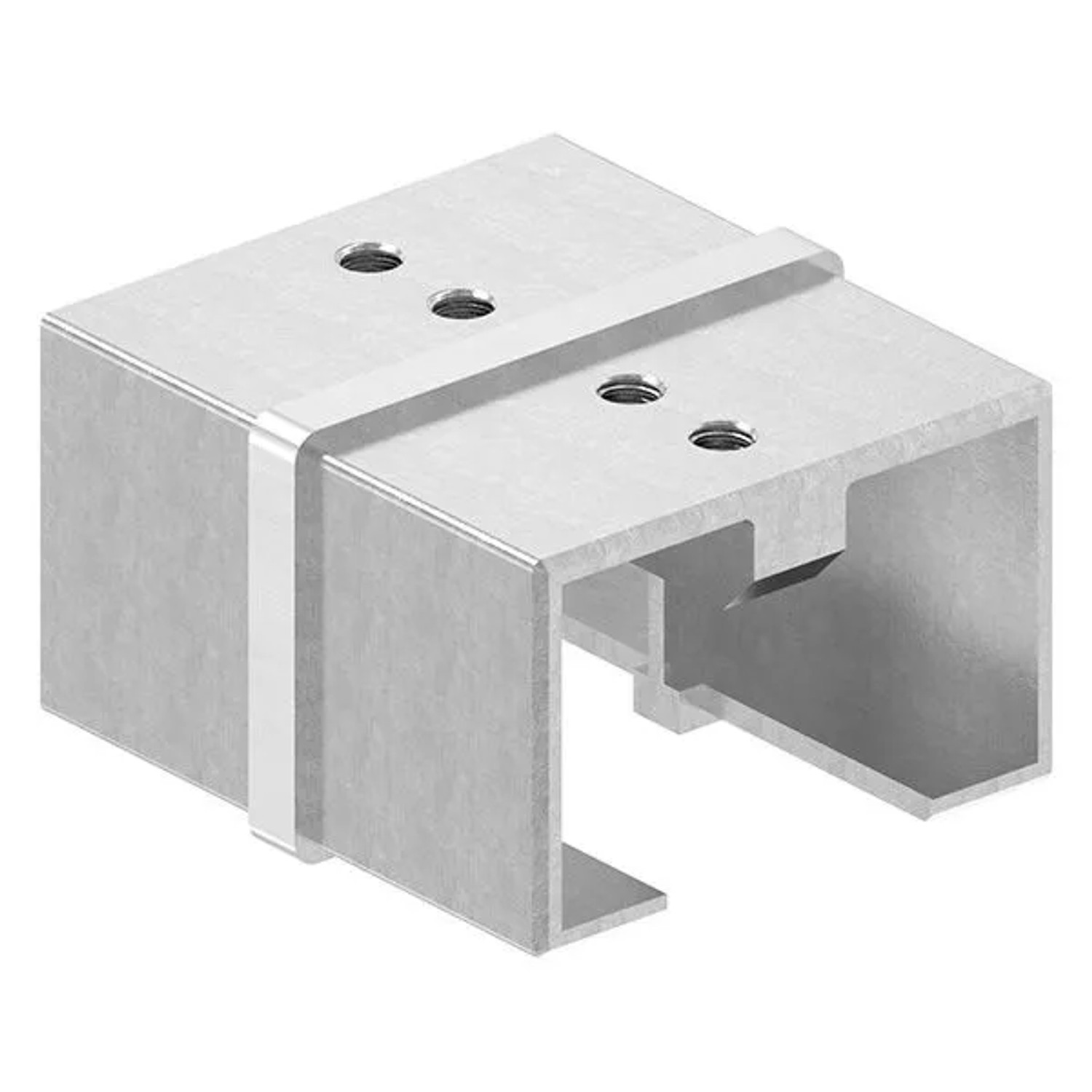 FeNau Verbinder Für Rechteck-Nutrohr 60x40 mm V2A