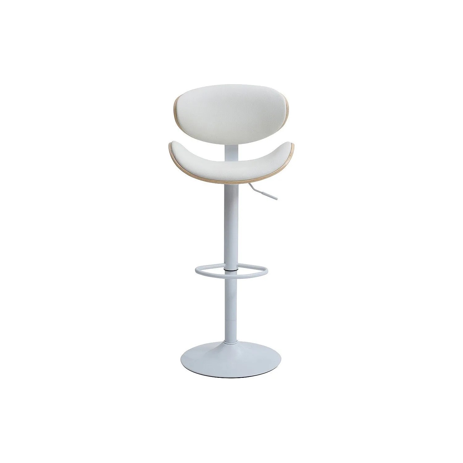 Vente-unique Barhocker Montenegro Naturfarben Hell  Weiß 49.5 cm