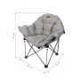 Grauer Eclipse Campingstuhl Atlas, Faltstuhl für Camping, Garten, Balkon mit Tragetasche.