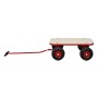 Profi Bollerwagen BOLLY, rot, mit Luftbereifung. Ideal für Camping und Freizeit.