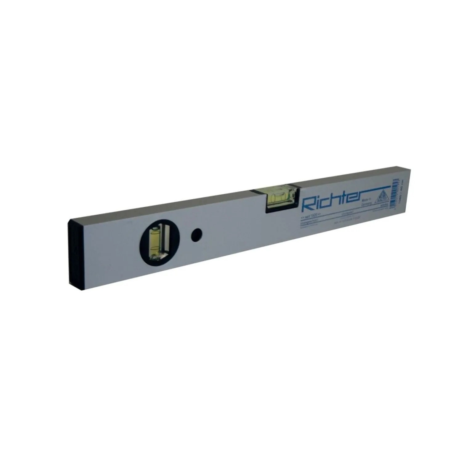 Richter LM-Wasserwaage Silber Eloxiert ohne Magnet Länge 1200 mm