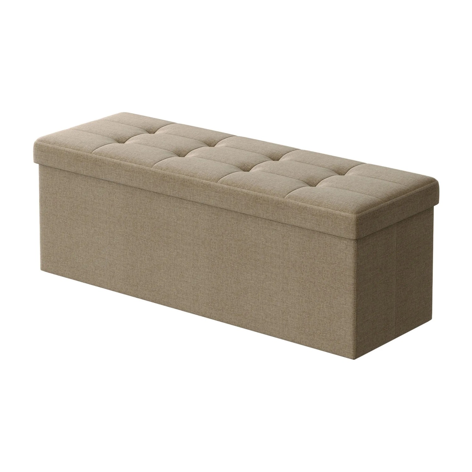 Songmics Sitzbank mit Stauraum 110 cm x 38 cm x 38 cm Braun