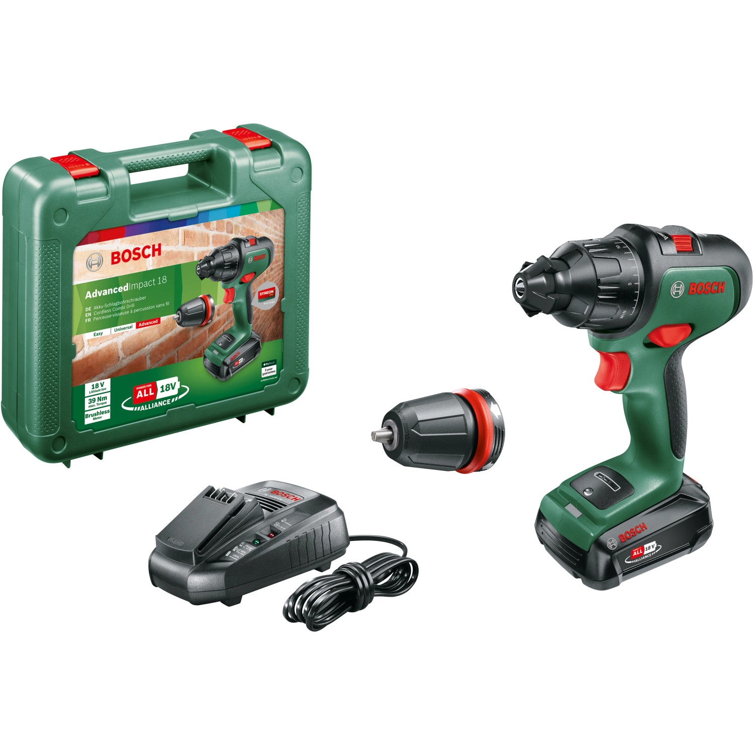 Bosch 18 V Akku-Schlagbohrschrauber AdvancedImpact 18 inkl. 2,5 Ah Akku günstig online kaufen