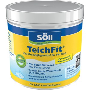 Söll TeichFit 500g für ideale Wasserwerte im Teich. Teichpflege für gesunde Fische und Pflanzen.