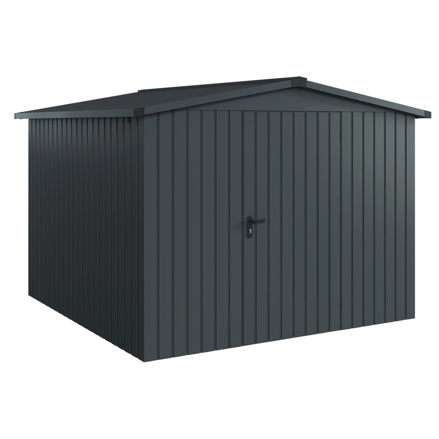 Hörmann EcoStar Gerätehaus Euroline Satteldach 1-flg 285 x 278 cm Anthrazit günstig online kaufen