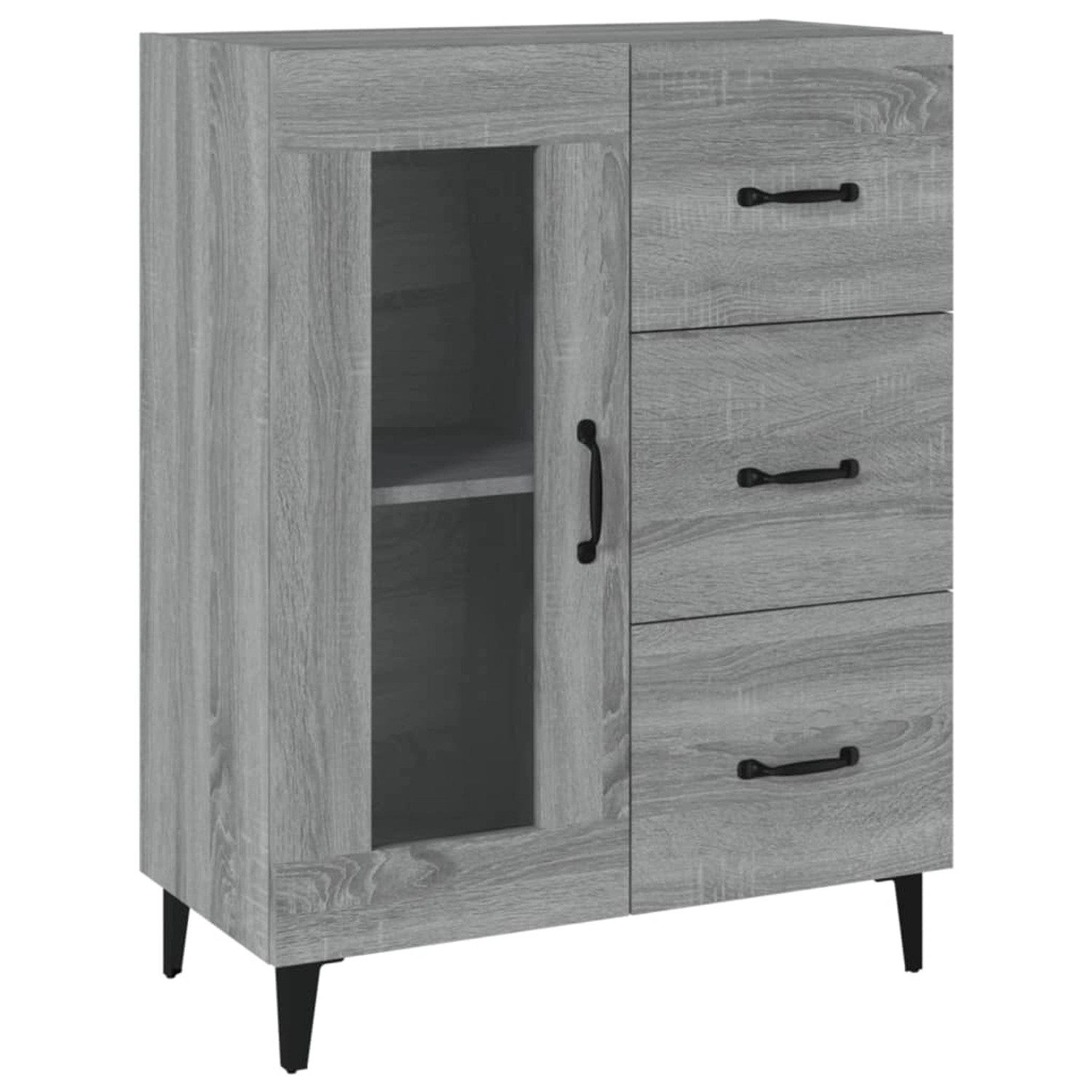 vidaXL Sideboard Grau Sonoma 69,5x34x90 cm Holzwerkstoff 817367 günstig online kaufen