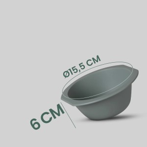 Grüne ProHome Kunststoff Schüssel, 15,5 cm Durchmesser, 6 cm hoch, 4er Pack.