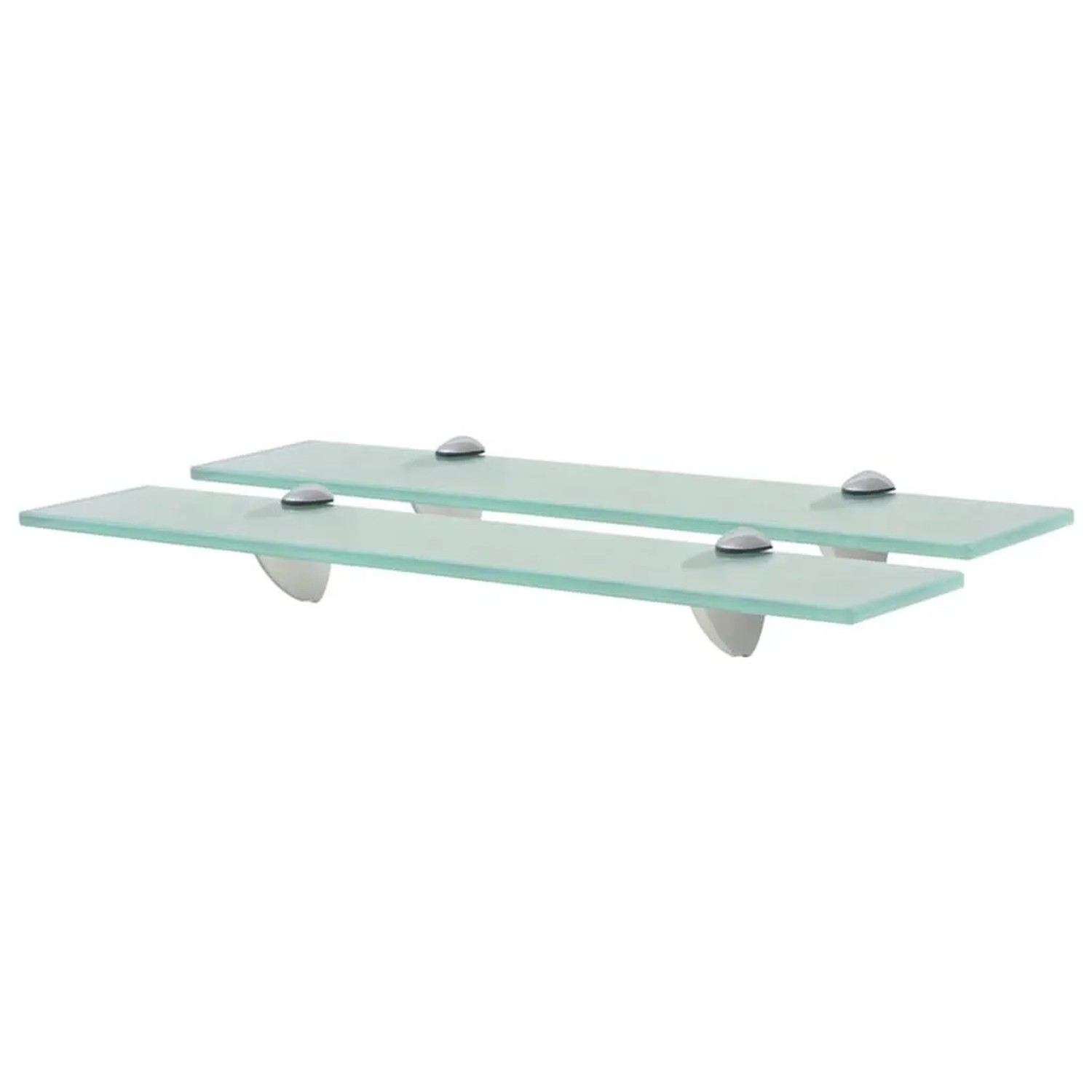 vidaXL Schweberegale 2 Stk Glas 50x10 cm 8 mm 3051496