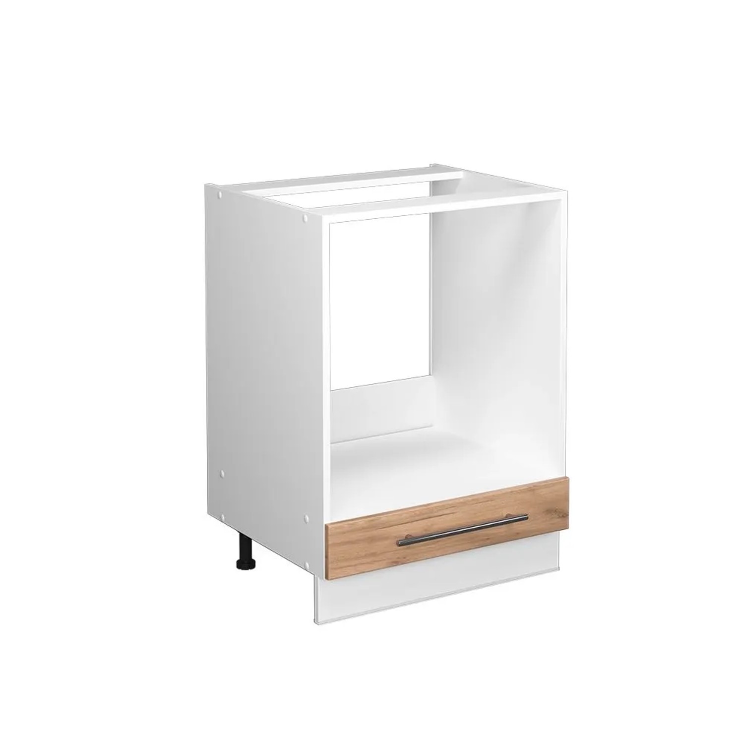 Vicco Herdumbauschrank Fame-Line Goldkraft Eiche Weiß 60 cm ohne Arbeitsplatte
